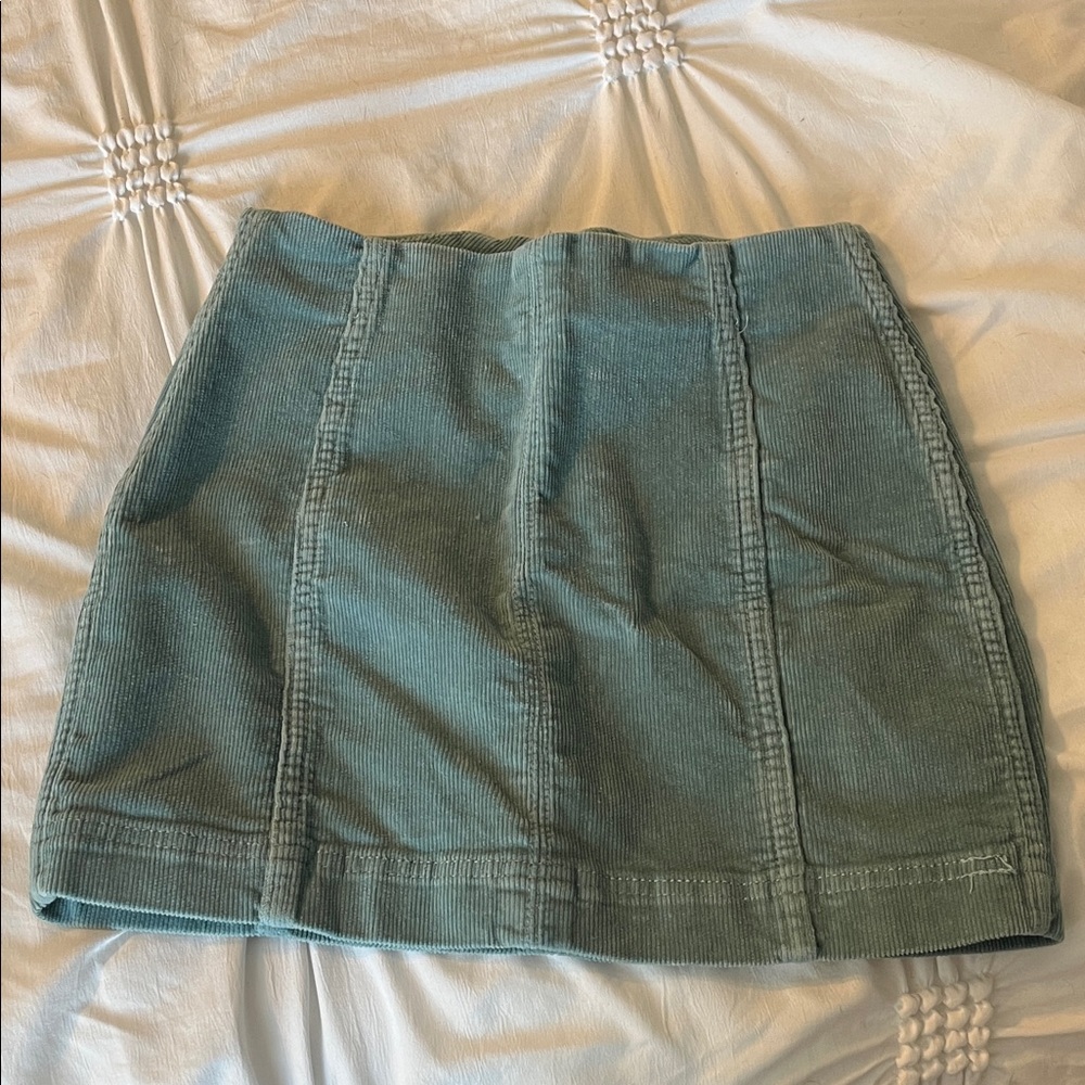 Wild Fable Sea Green Corduroy Pencil Skirt